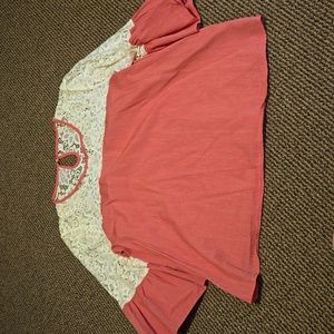 Marc new york andrew marc lace flair sleeve blouse